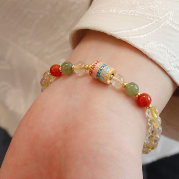 natural blonde crystal bracelet