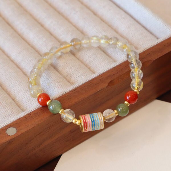 natural blonde crystal bracelet