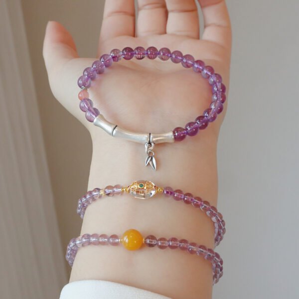 natural amethyst bracelet