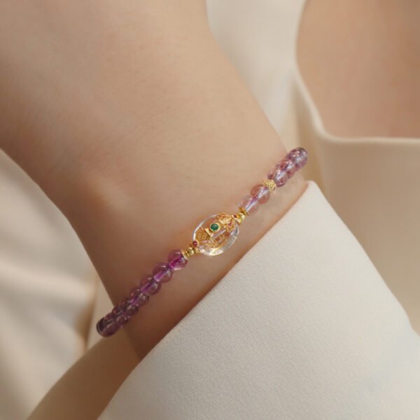 Natural amethyst bracelet