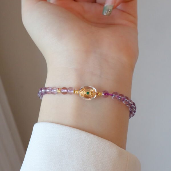 Natural amethyst bracelet