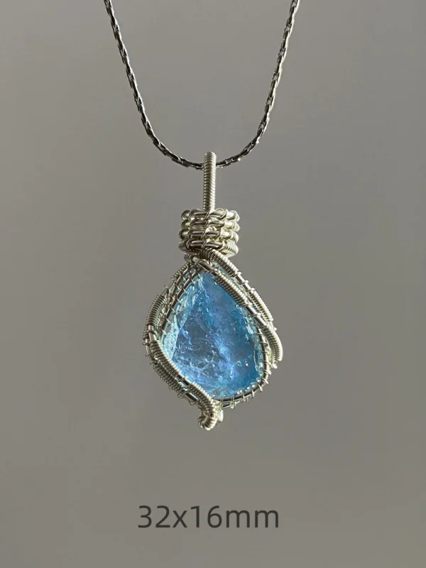 DIY Aquamarine necklace